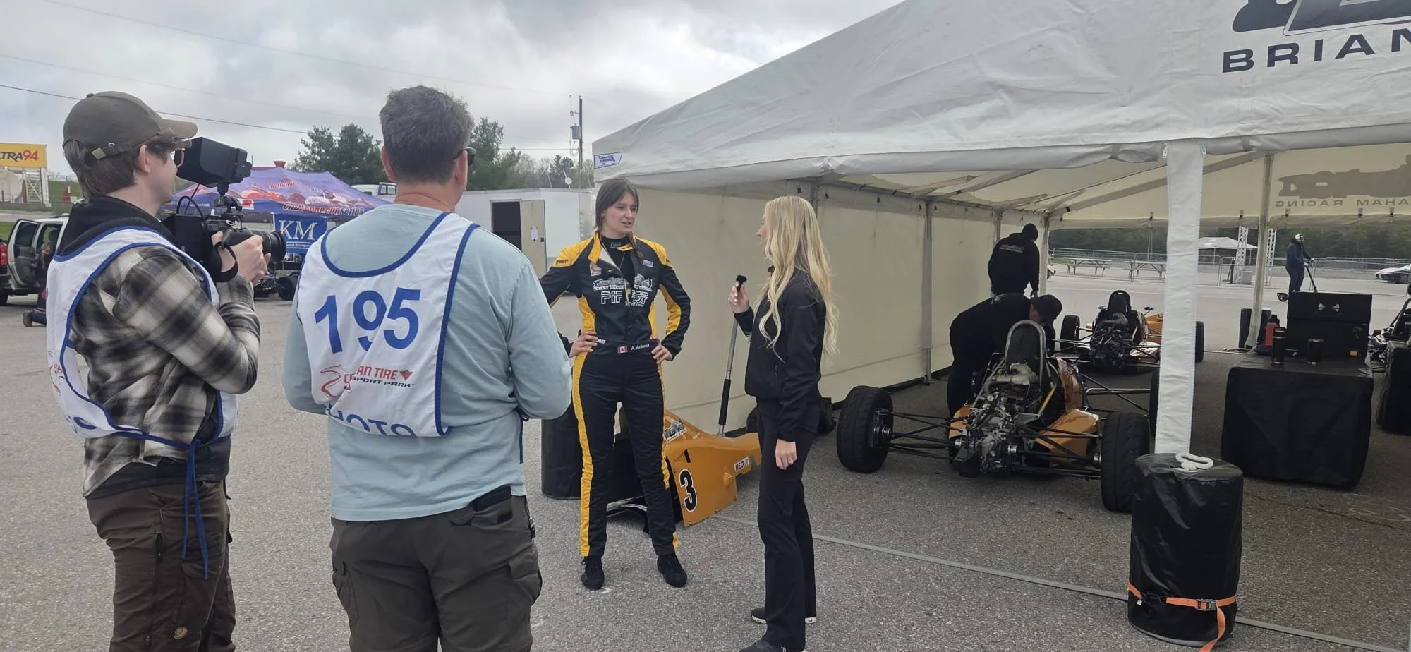 CTMP, Canada | Amanda being interviewed by REV TV 