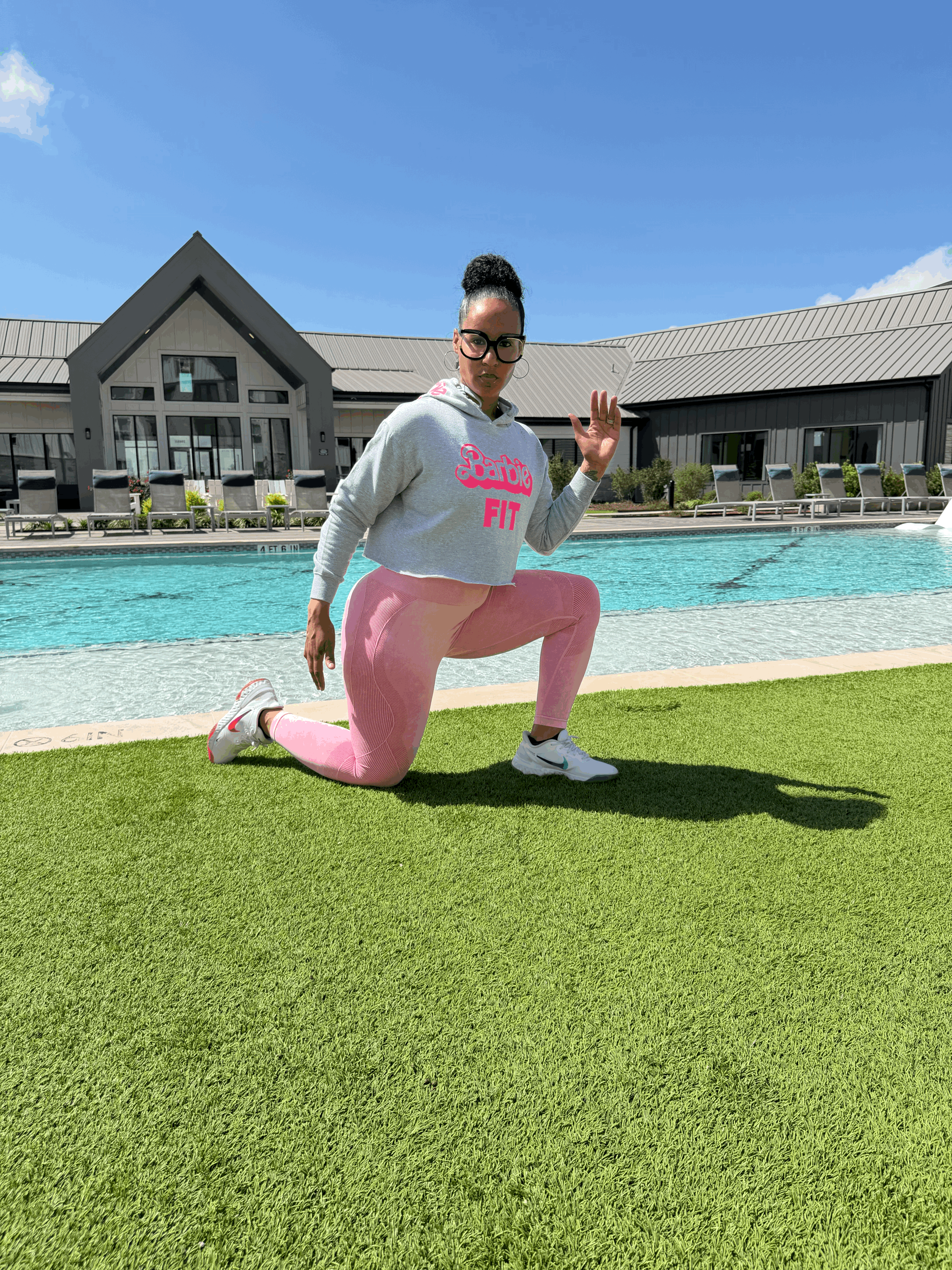 Barbie Fit Half Hoodie