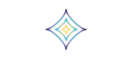 Graphic of a diamond shape with a yellow center, surrounded by blue and purple gradients, and a logo with a star beside the text 'Star of the North'.