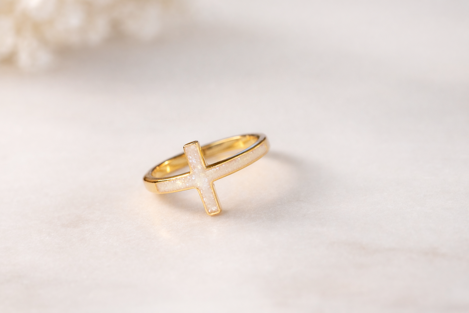 Golden Cross Ring