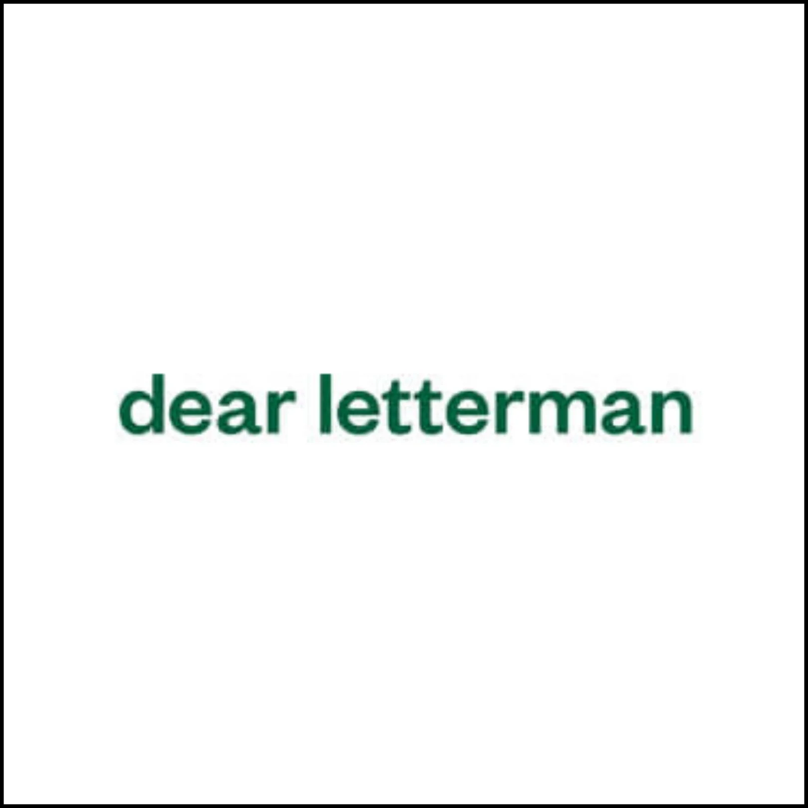 Dear Letterman