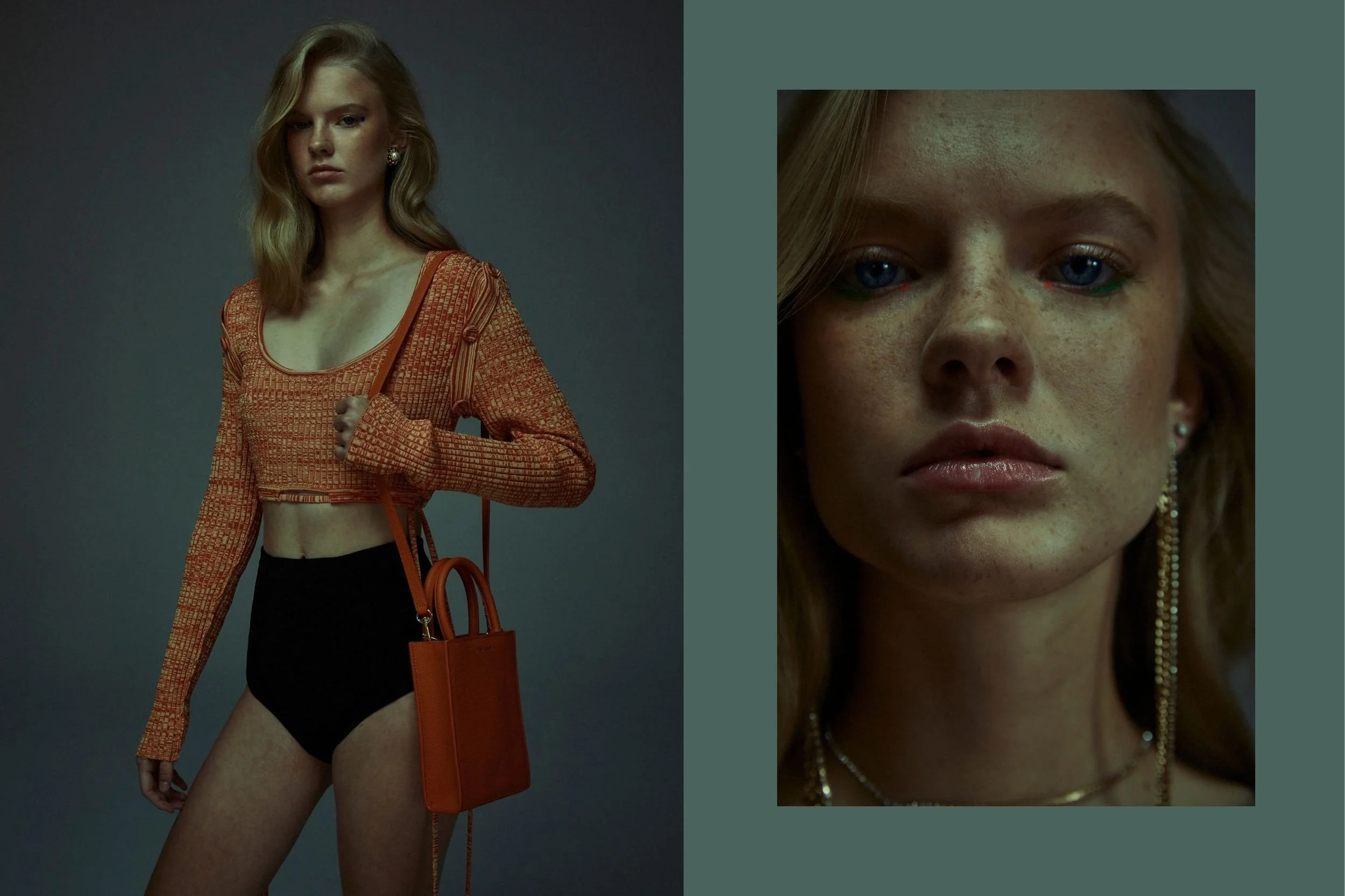  Christopher Esber top, Auteur shorts, Vintage piece earrings, Maison de Sabré bags 