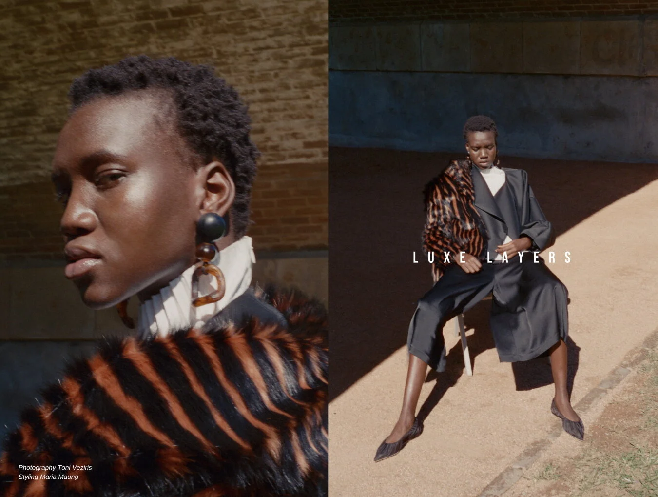 Jacket Toteme, Coat Unreal Fur, Earrings Valet, Shoes Acne studios