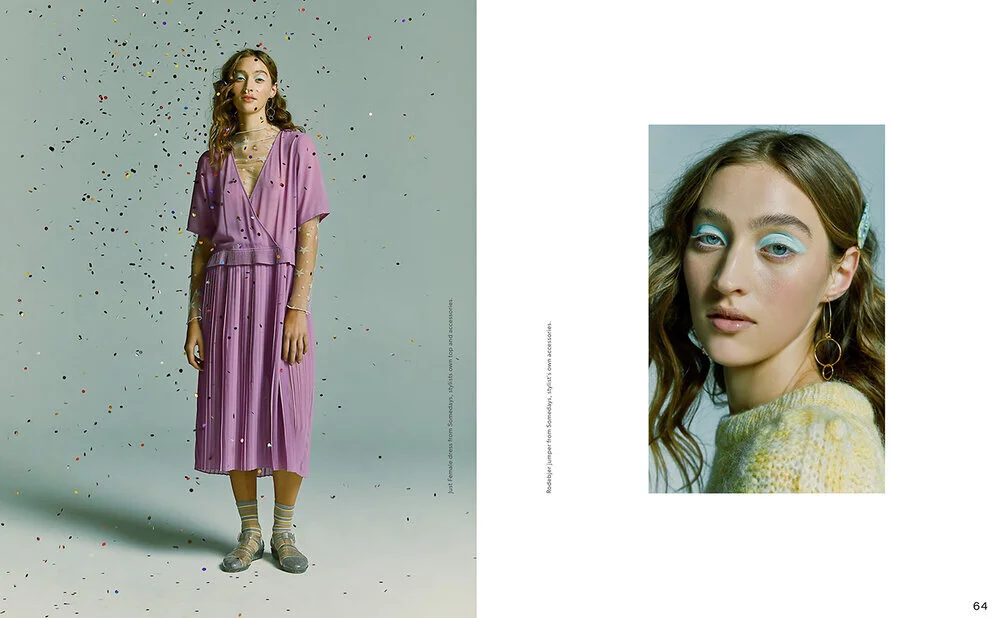 Left: Just Female jumper from Somedays, stylist's own dress and accessories // Right: Rodebjer jumper from Somedays, stylist's own accessories