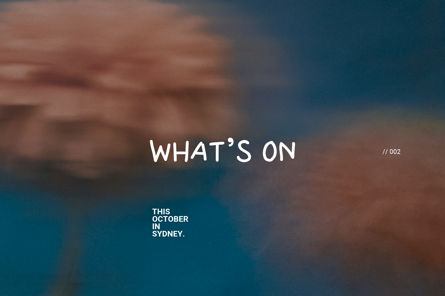 What’s On: Sydney October 2026.