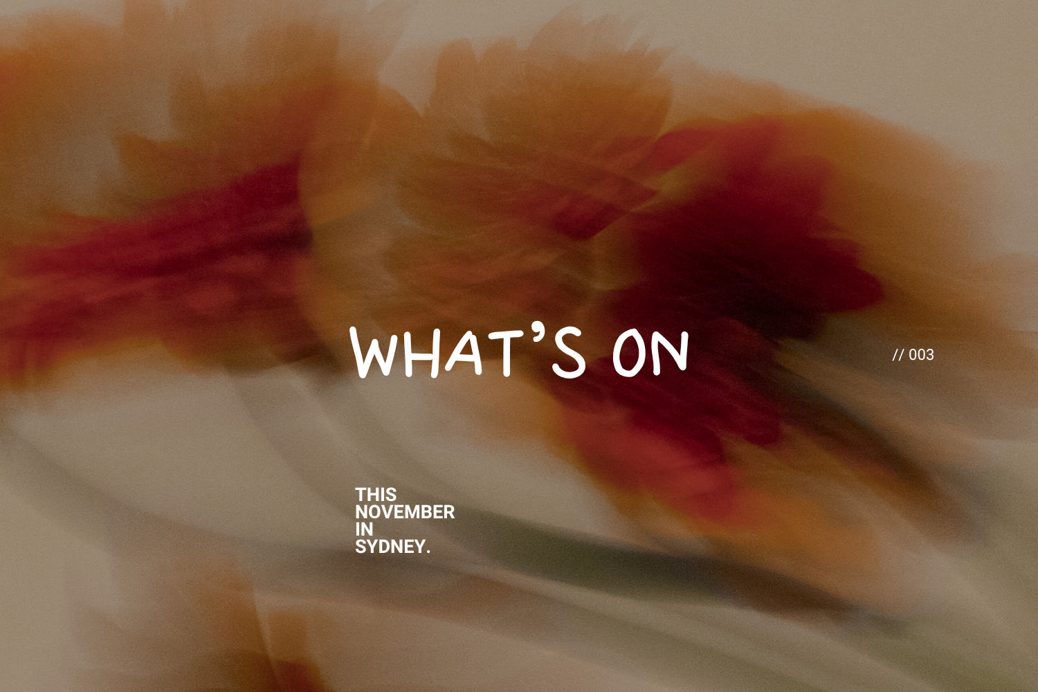 What’s On: Sydney November 2026.