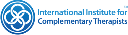 Logo of the International Institute for Complementary Therapists, featuring a stylized interconnected circle design and the organization name.