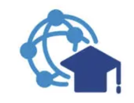 Icon of a network connected to a school