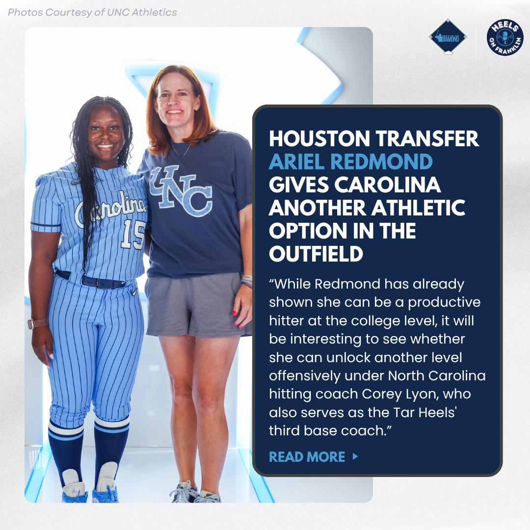 Houston Transfer Ariel Redmond Gives Carolina Another Athletic Option in the Outfield