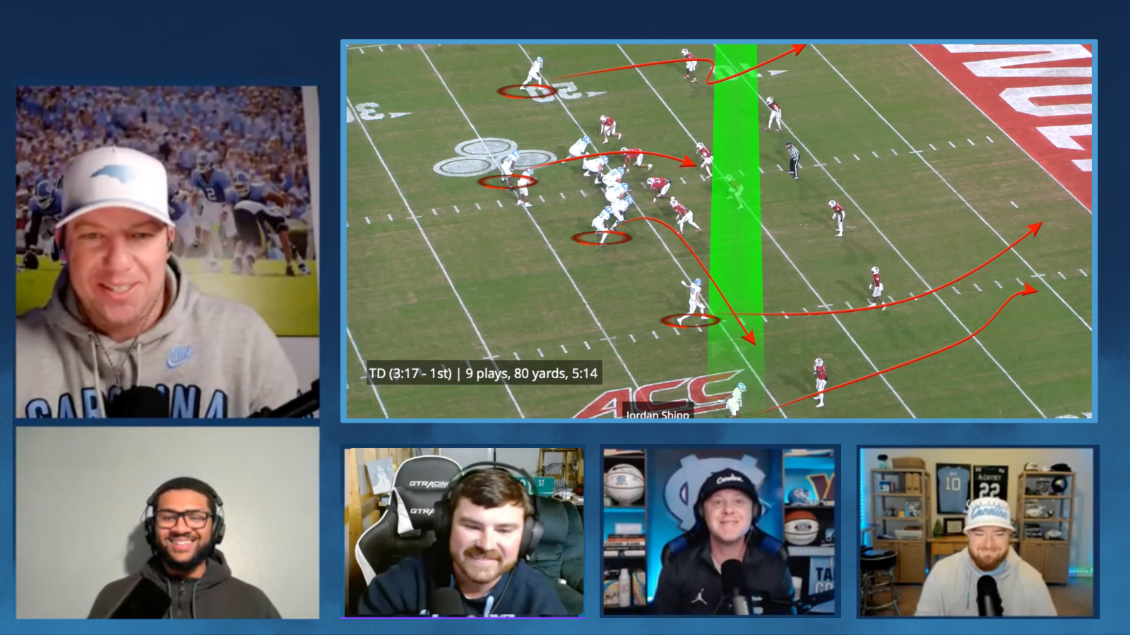 Showing Tar Pit Podcast while live