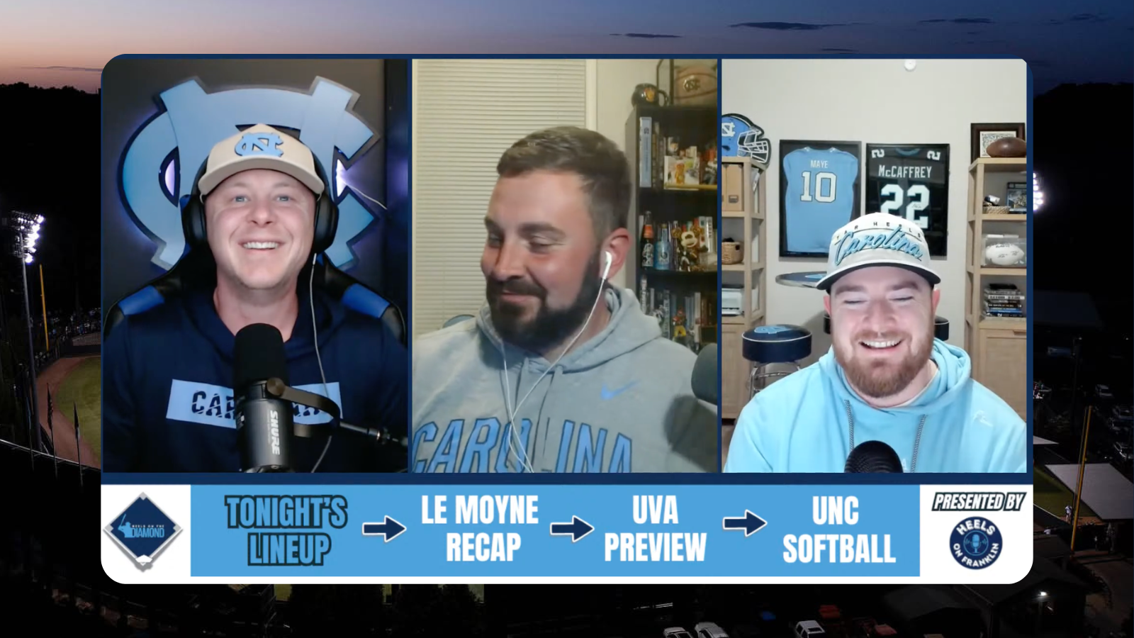 Heels on the Diamond when we are live on YouTube and X