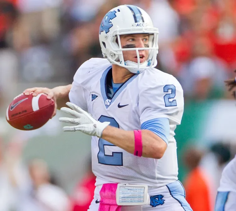 A picture of Bryn Renner when he played at UNC