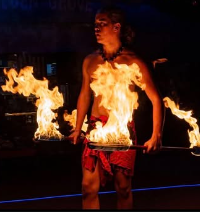 Traditional Fire Knife Performance (Read Description)