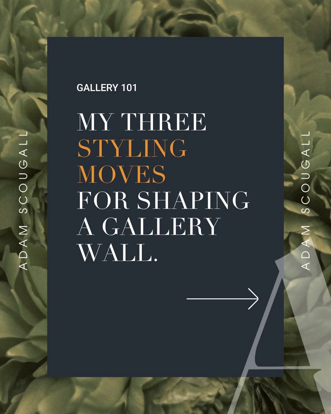 GALLERY 101 &mdash; MY THREE STYLING MOVES

A gallery wall can completely shift the feeling of a room when it&rsquo;s handled with intention.

Across my projects, I tend to come back to three moves:

BOLD BACKDROP
I&rsquo;ll often deepen the wall col