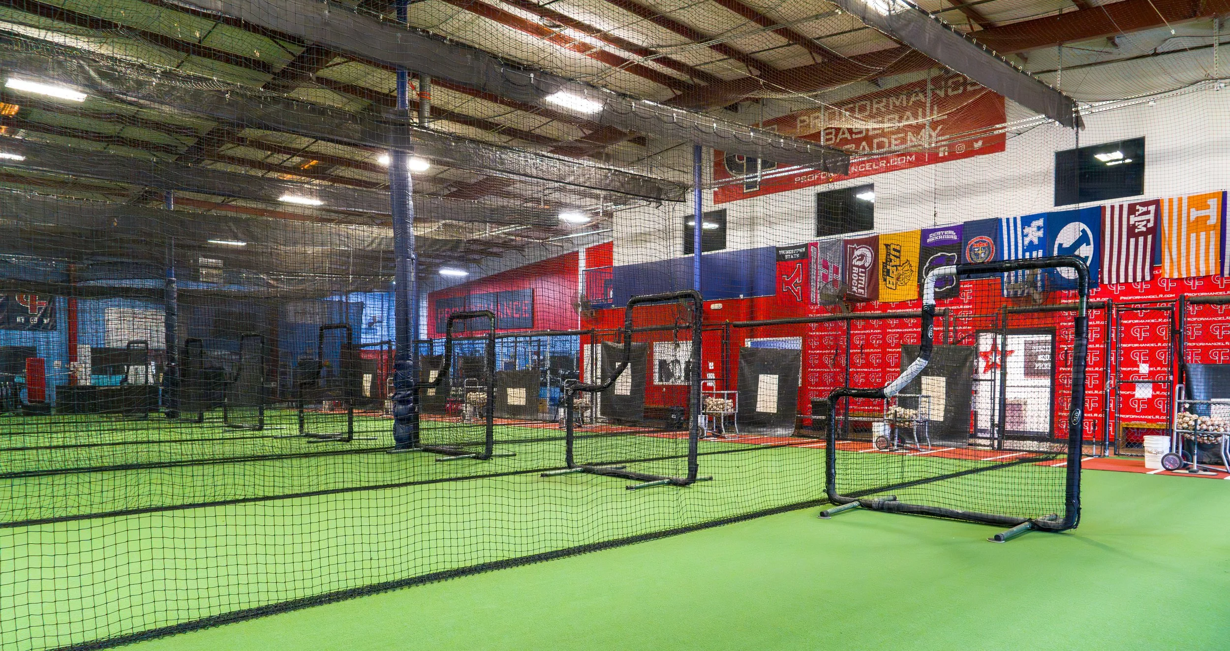 Proformance Sports Academy baseball coach indoor baseball training facility batting cages