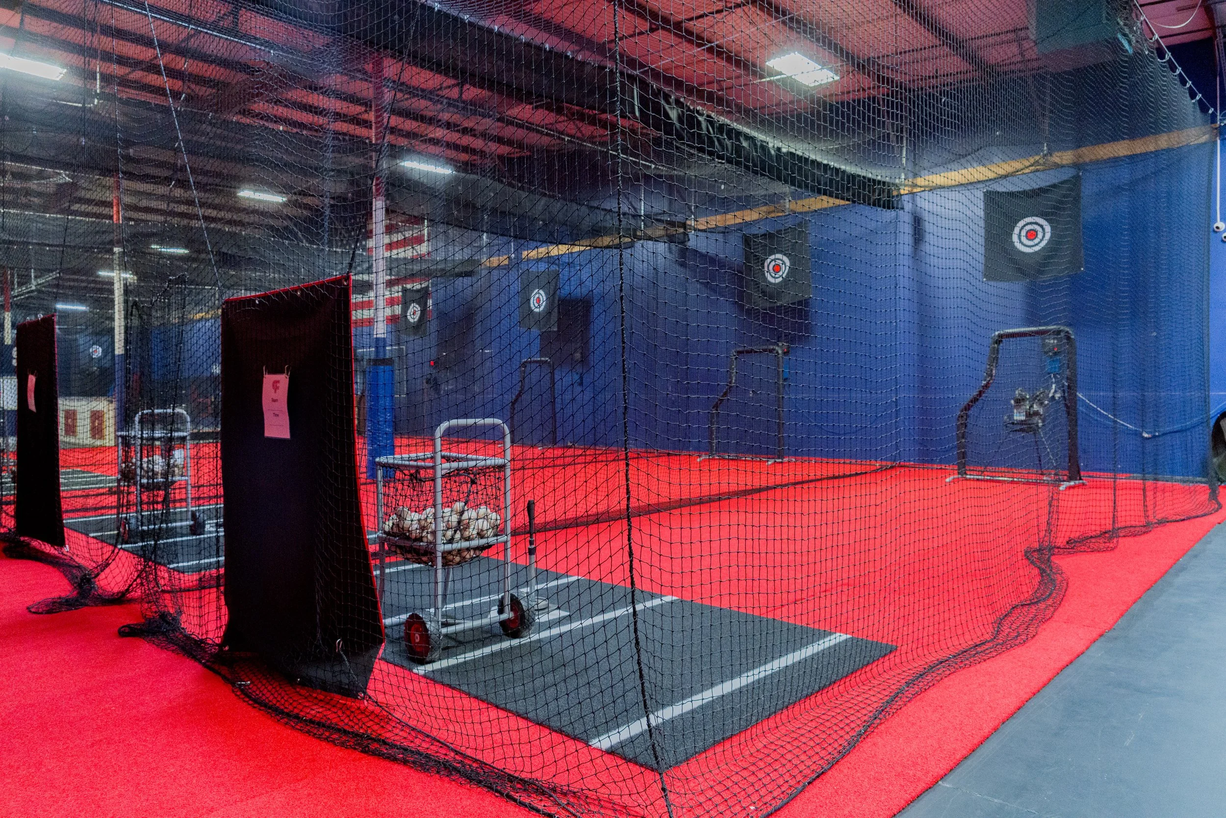 Indoor baseball training facility at Proformance Sports Academy in Little Rock, AR