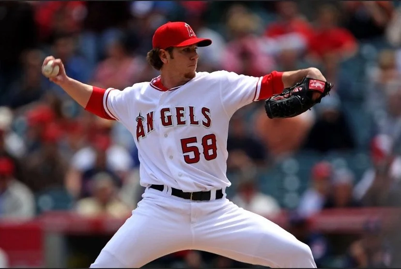 Former MLB pitcher and Founder of Proformance Sports Academy, Dustin Moseley playing for the LA Angels
