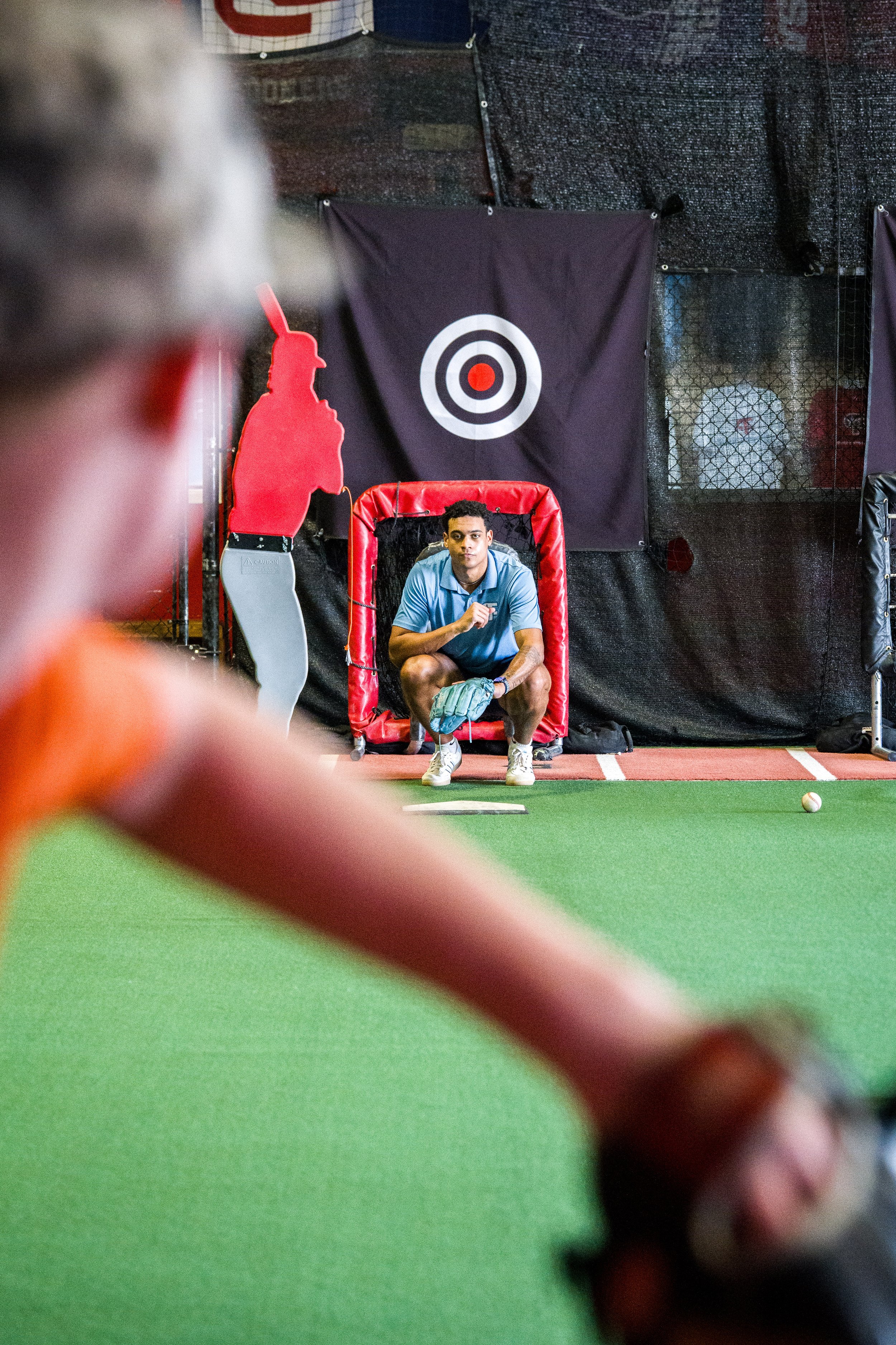 Proformance Sports Academy baseball pitching lesson in progress