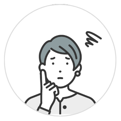 困った顔の会社員の女性のイラスト
