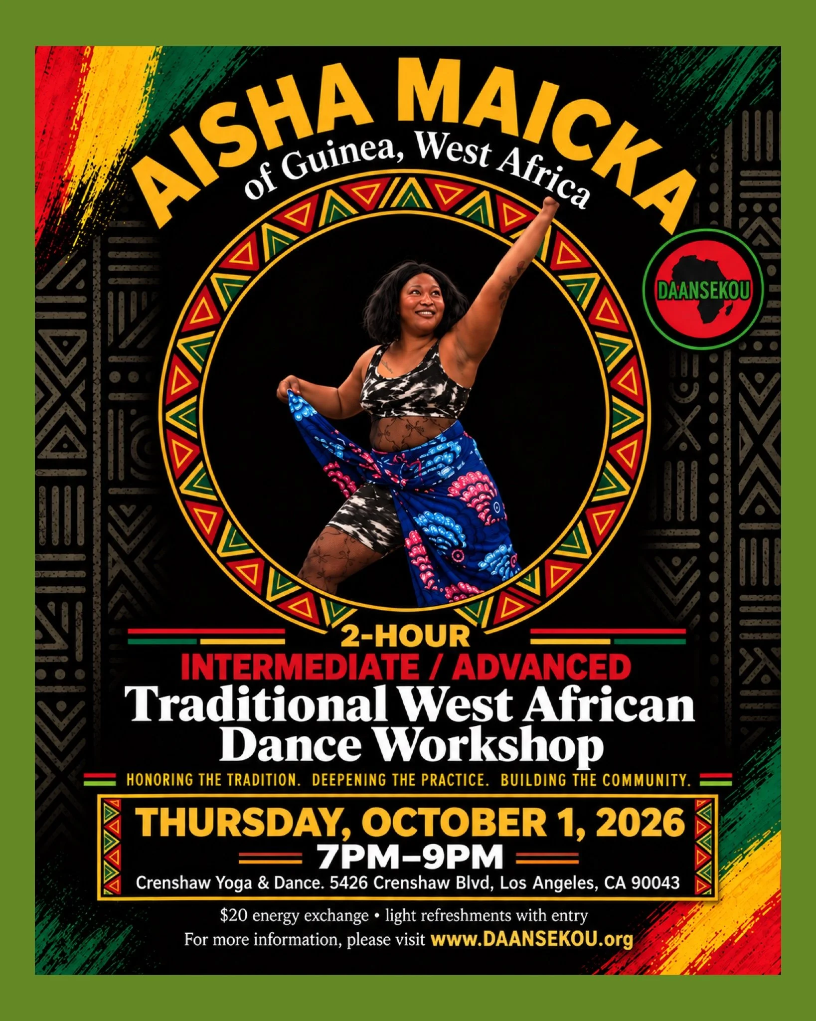Int./Adv. Traditional West African Dance Workshop w/