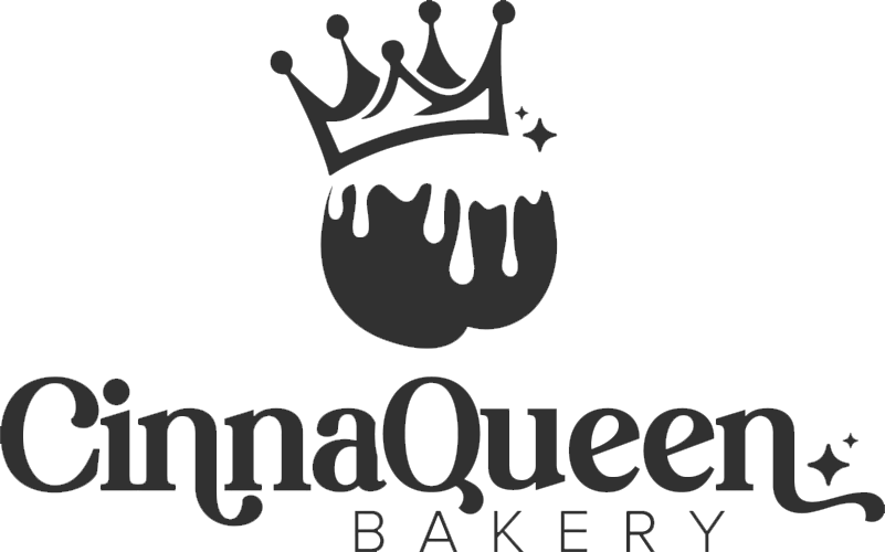 CinnaQueen Bakery of Colorado Springs cinnamon rolls logo