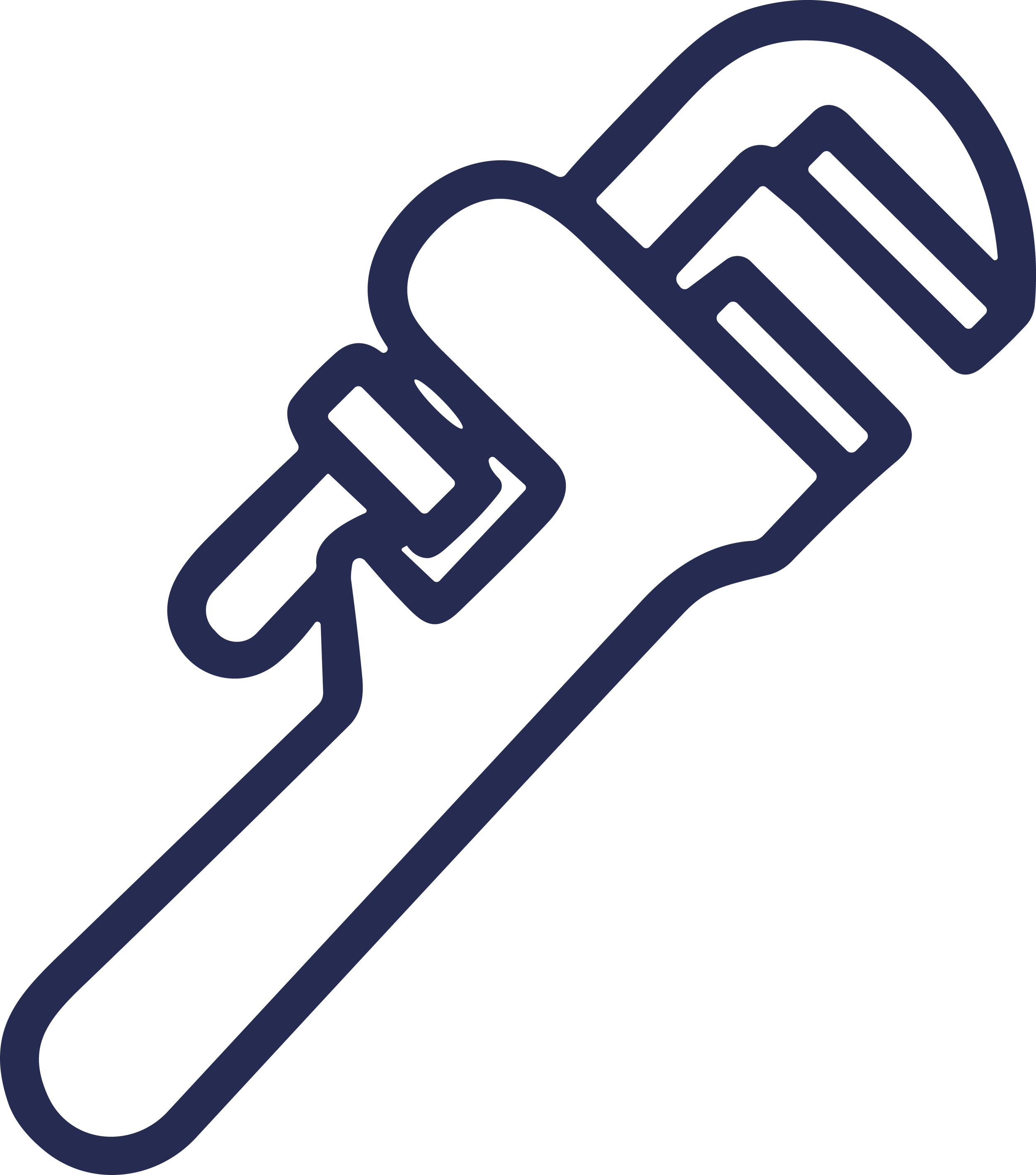 Line art illustration of a hand gripping a chain link.