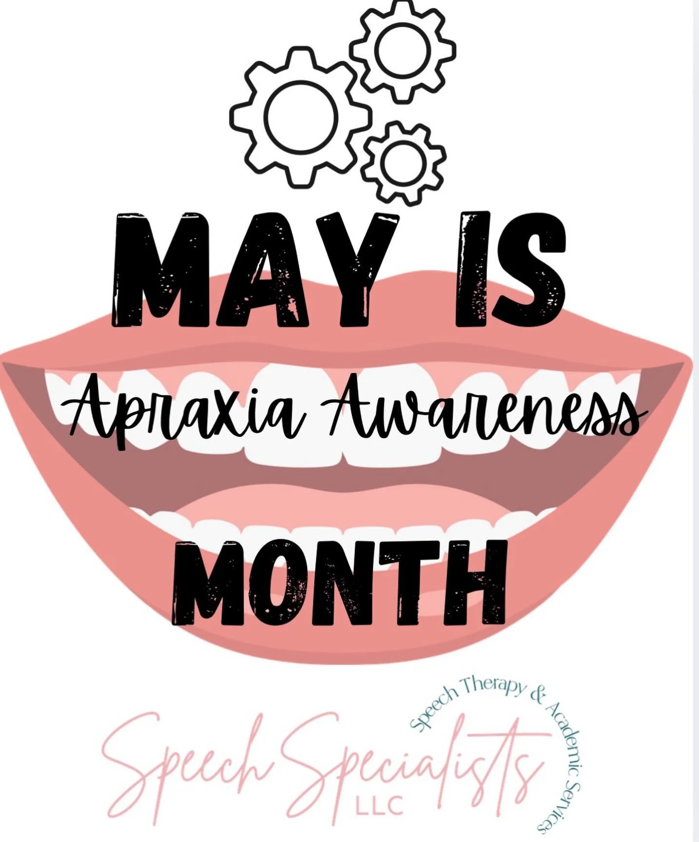 May is Apraxia Awareness Month! 
Stay tuned for Childhood Apraxia of Speech content all month long! #speechspecialistsllc #slp #apraxiaawareness #apraxiaofspeech #speech