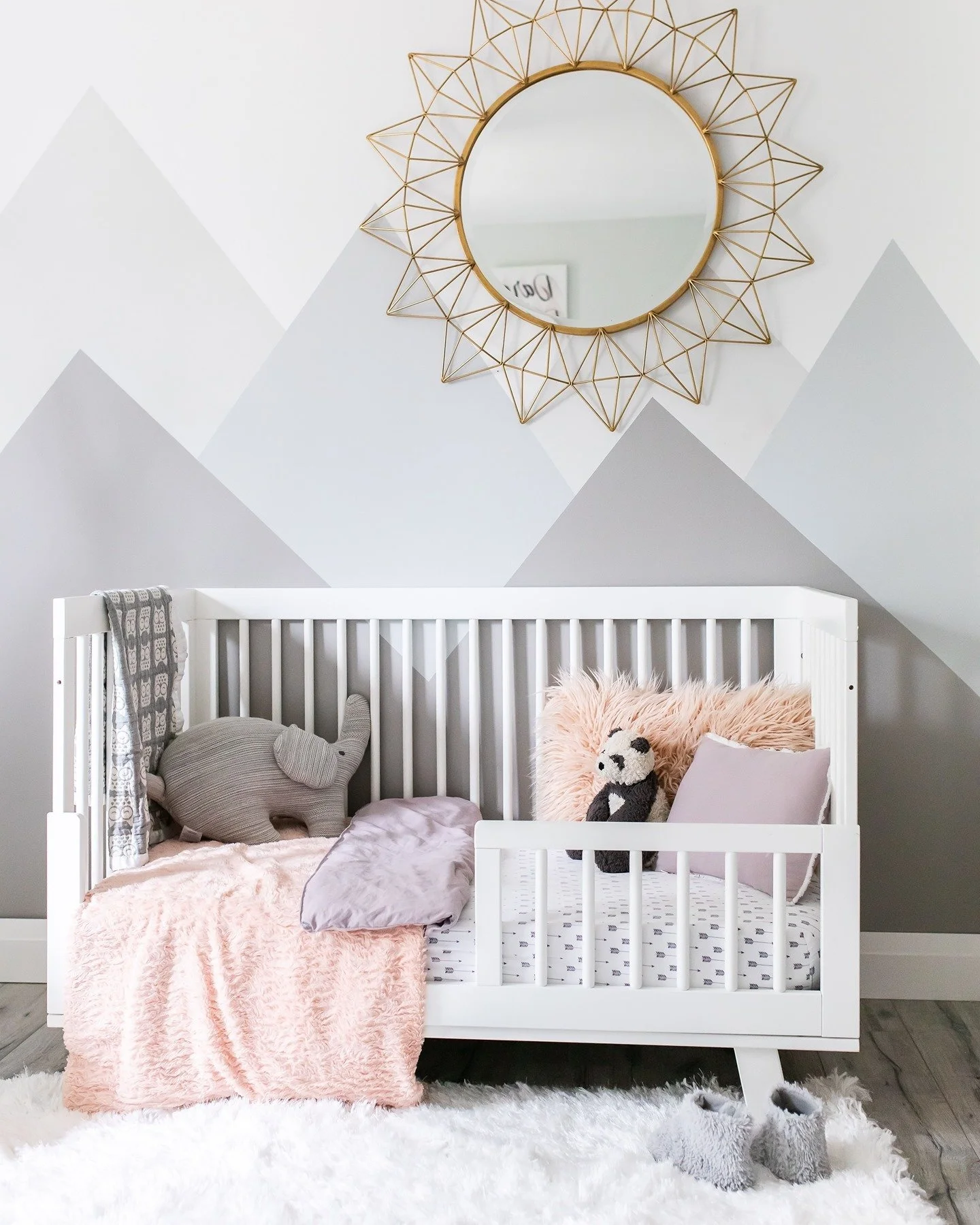 Wall murals and sweet little details.