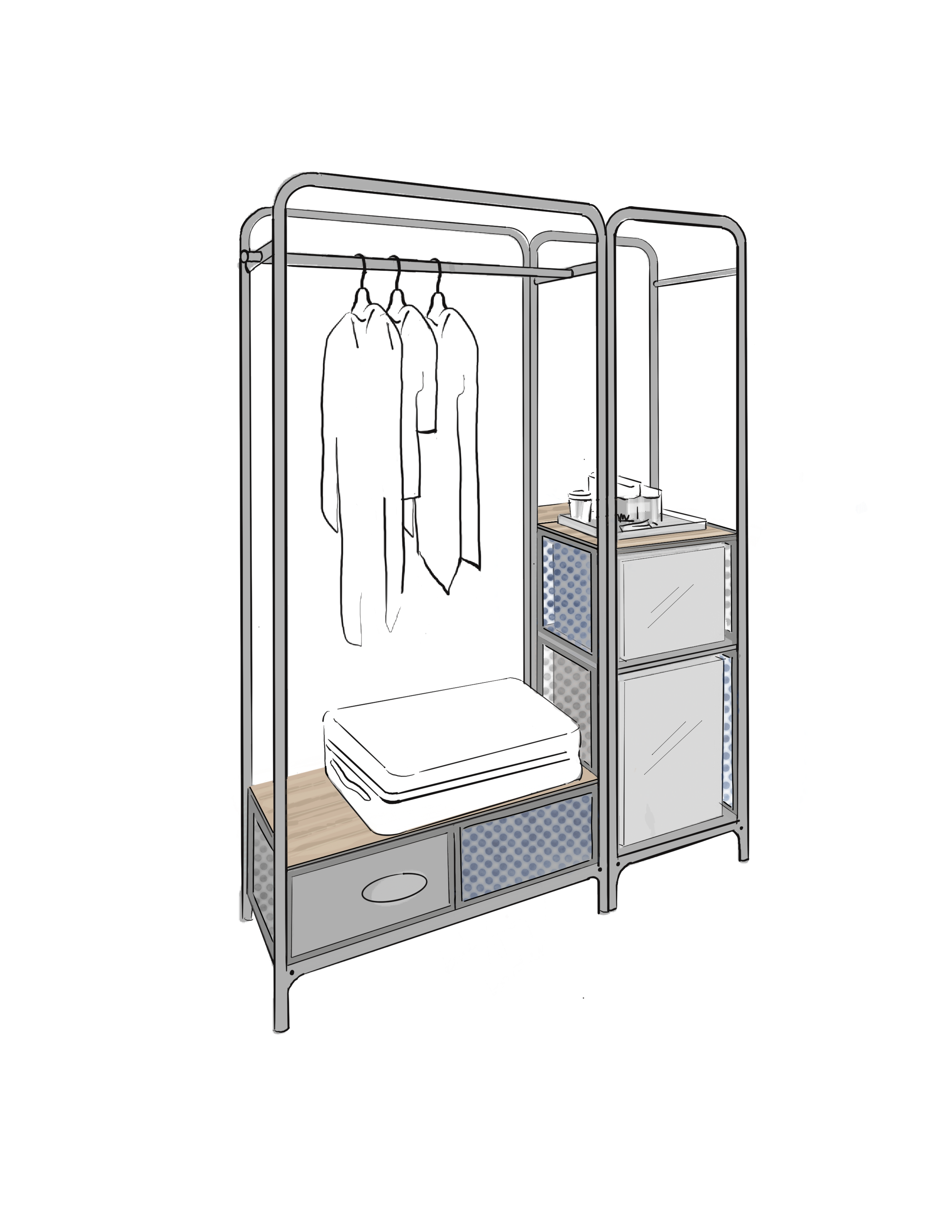 Aloft Guest Room Storage