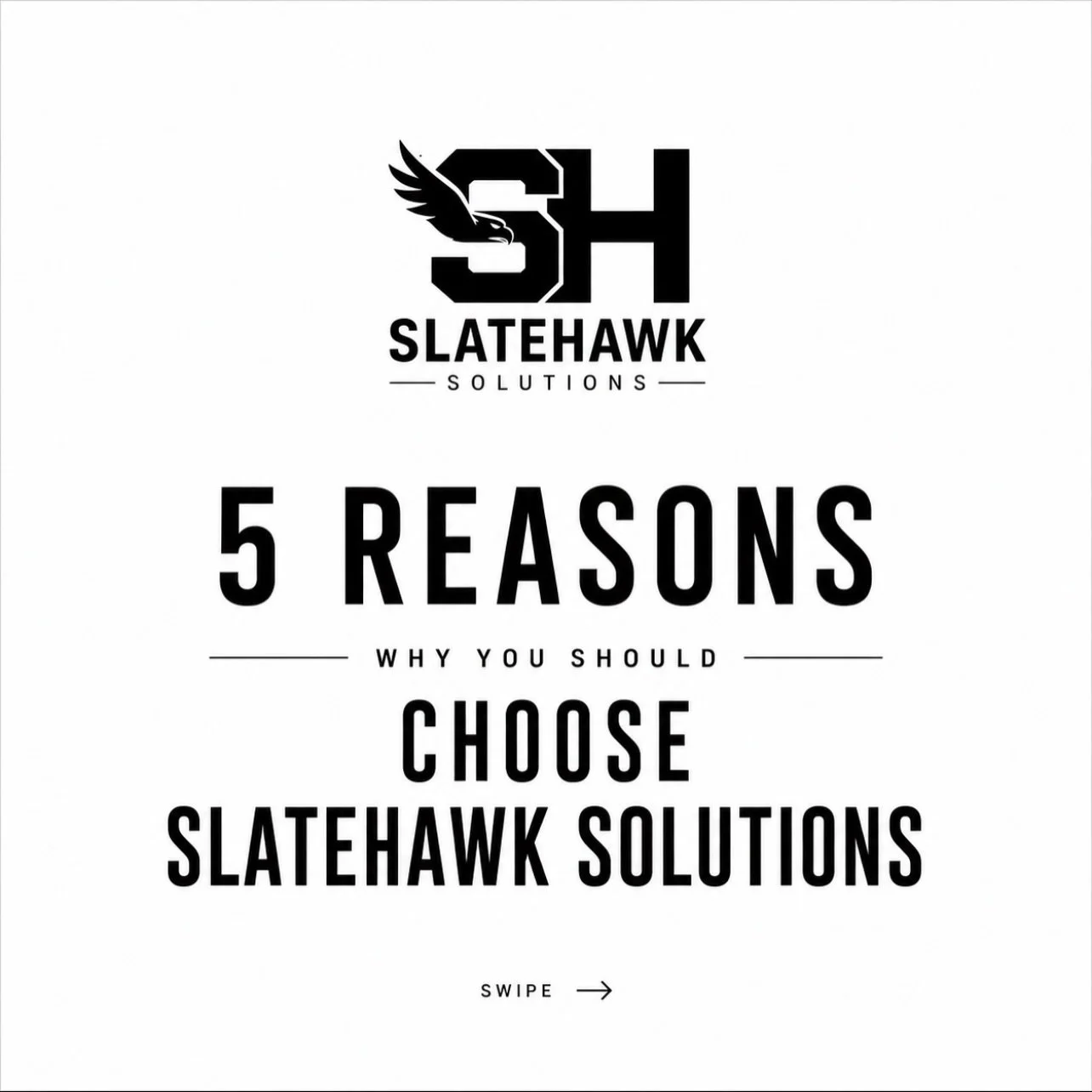 But seriously, here&rsquo;s why homeowners choose Slatehawk: 

🦅 Free Inspections
🦅 Quality Materials
🦅 Storm Damage Specialists
🦅 Honest Communication
🦅 Local &amp; Trusted

Now let&rsquo;s talk 👀

📞 309-558-9837
✉️ office@slatehawk.com
🌐 Sl