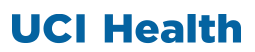UCI Health logo in blue text