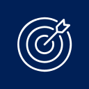 Target with an arrow hitting the bullseye