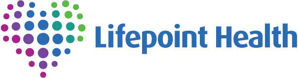 Lifepoint Health logo with a dotted globe and blue text.