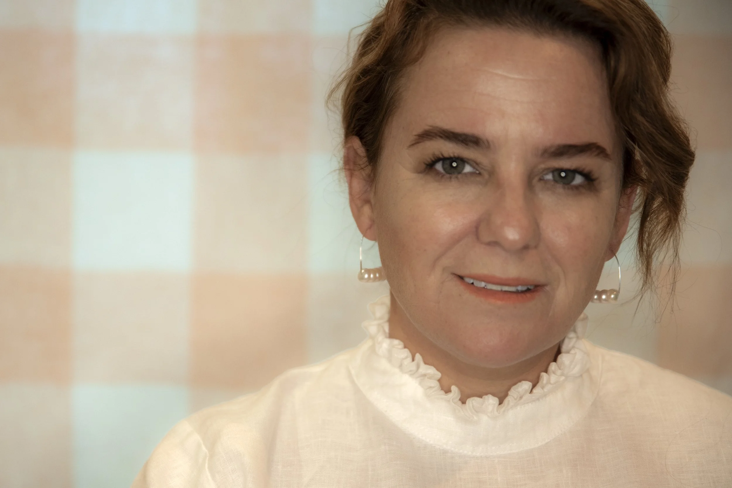 Portrait of Australian artist and printmaker Alisha Campbell.