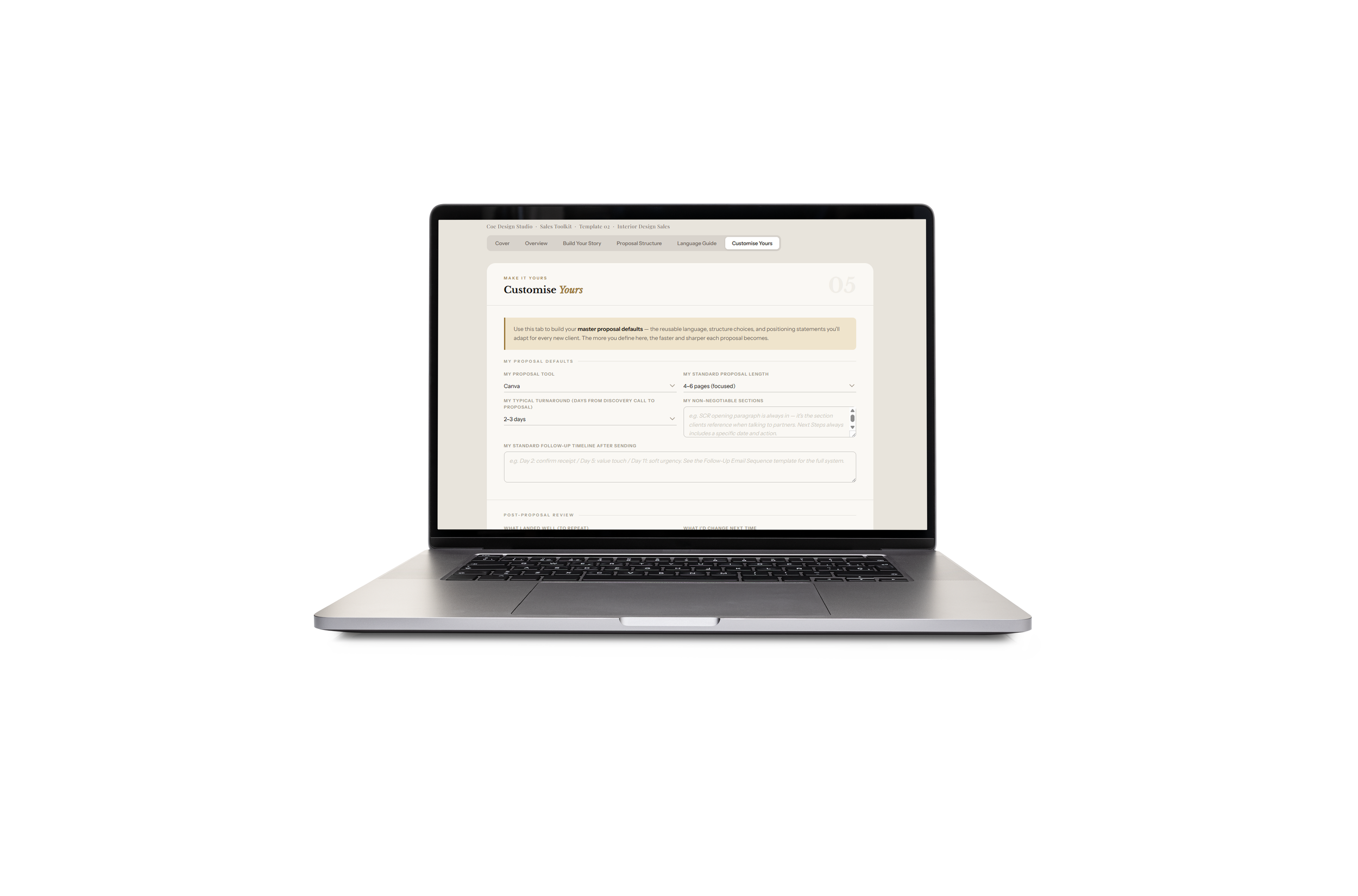 02 / Client Proposal Story Framework