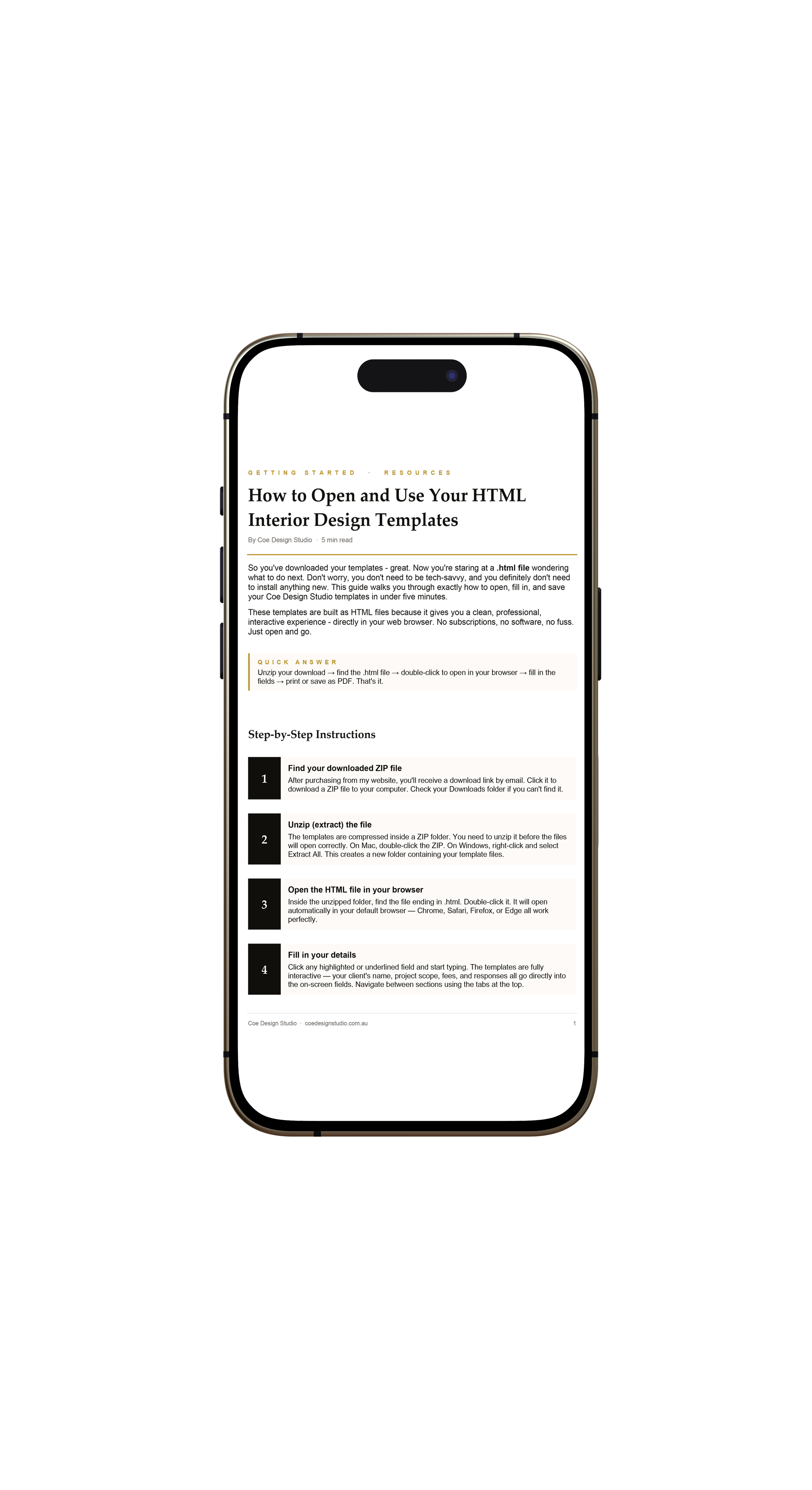 FREE / How to Use your HTML File