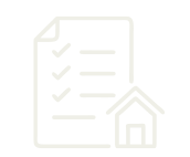 Checklist with a house icon