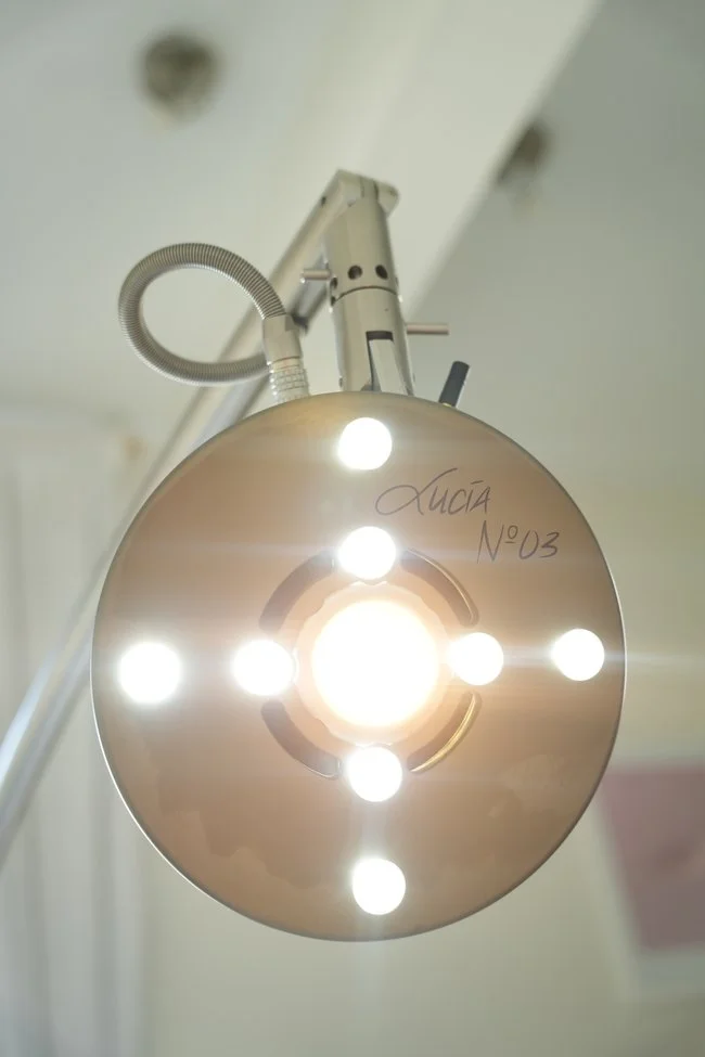 The Lucia N°03 Light device glowing