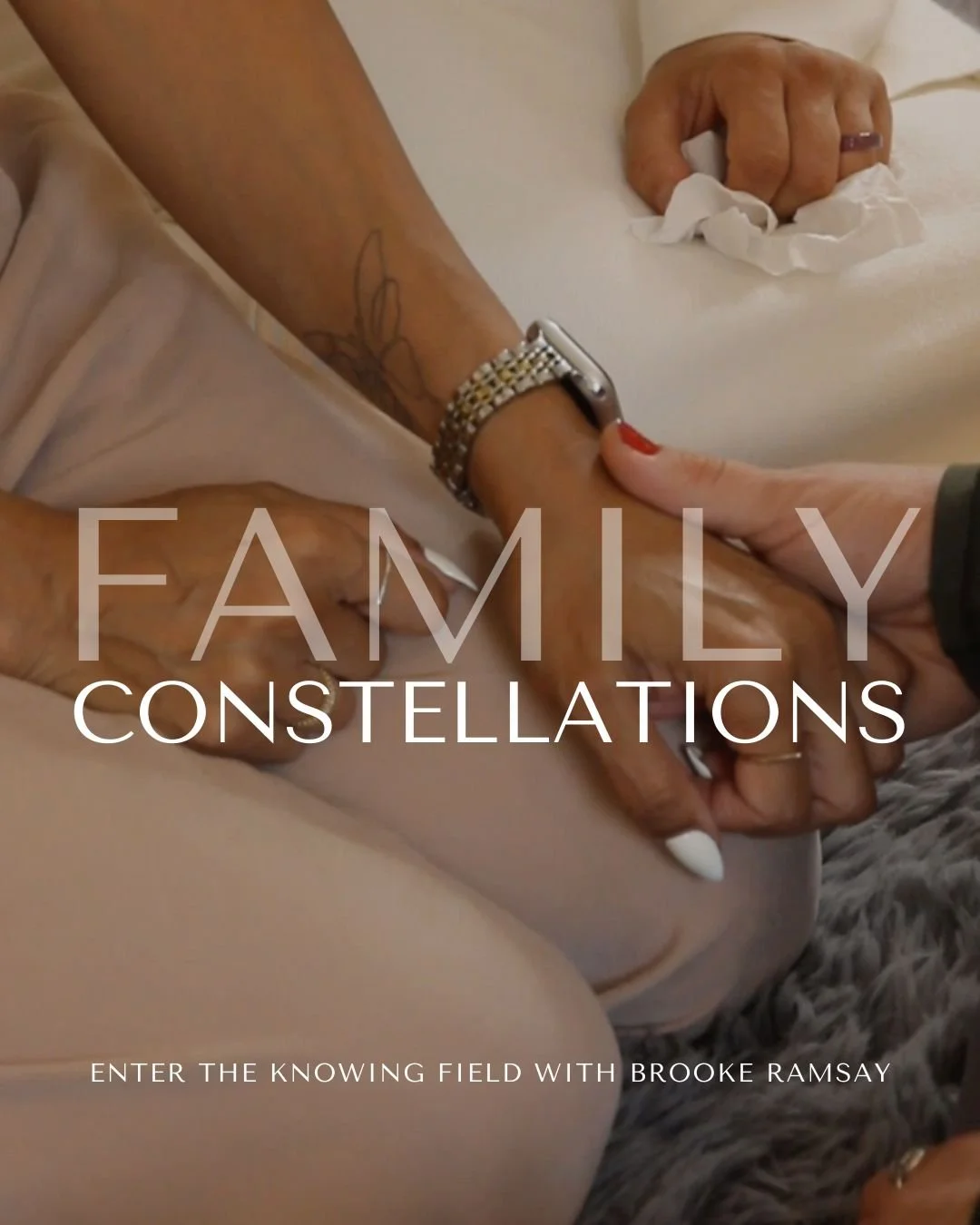 Family Constellations facilitator supporting person doing a piece