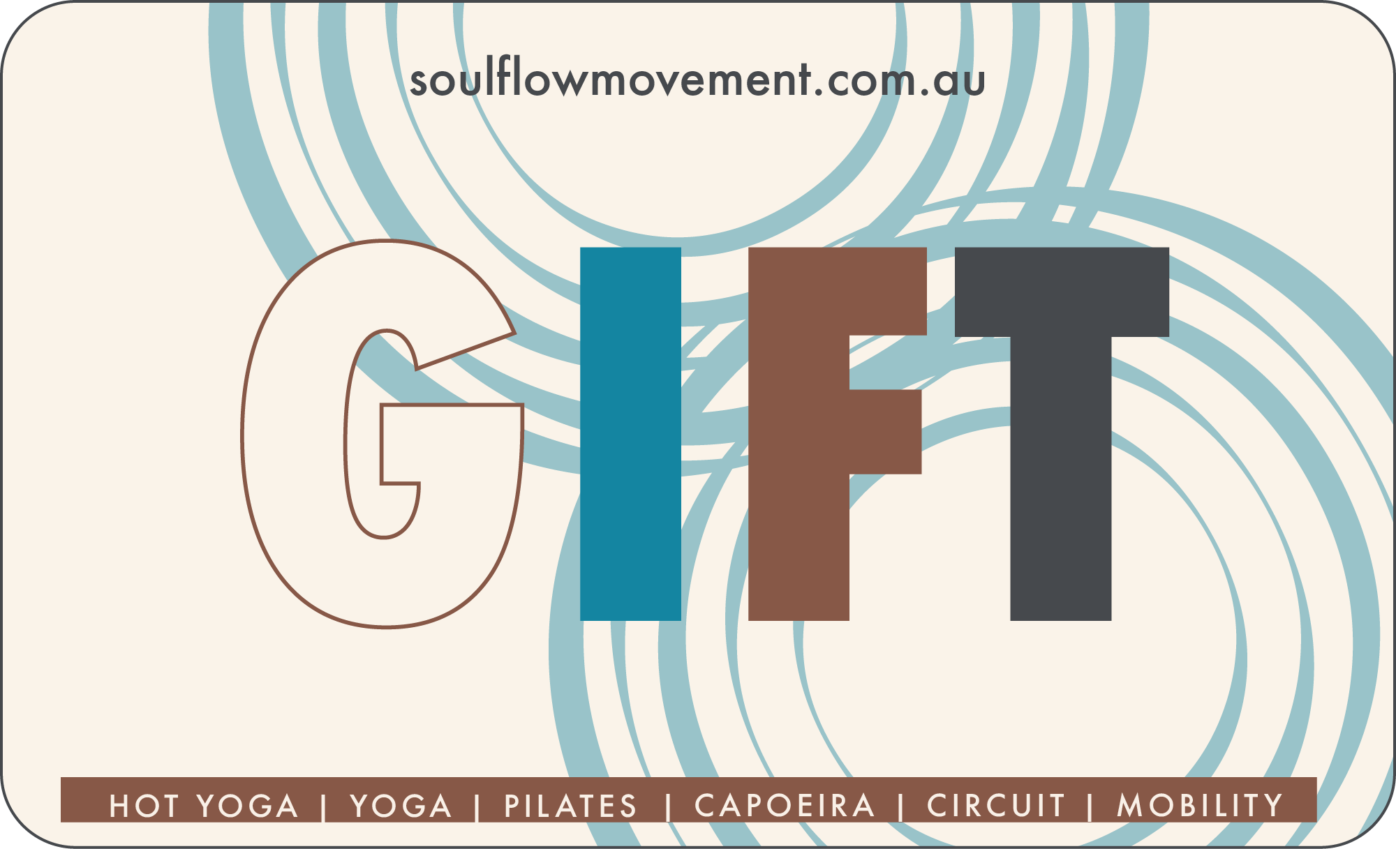 Soul Flow Movement Fitness Studio Gift Card