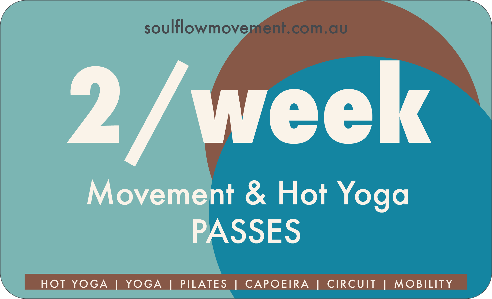 2 classes per week subscription at Soul Flow Movement Fitness Studio
