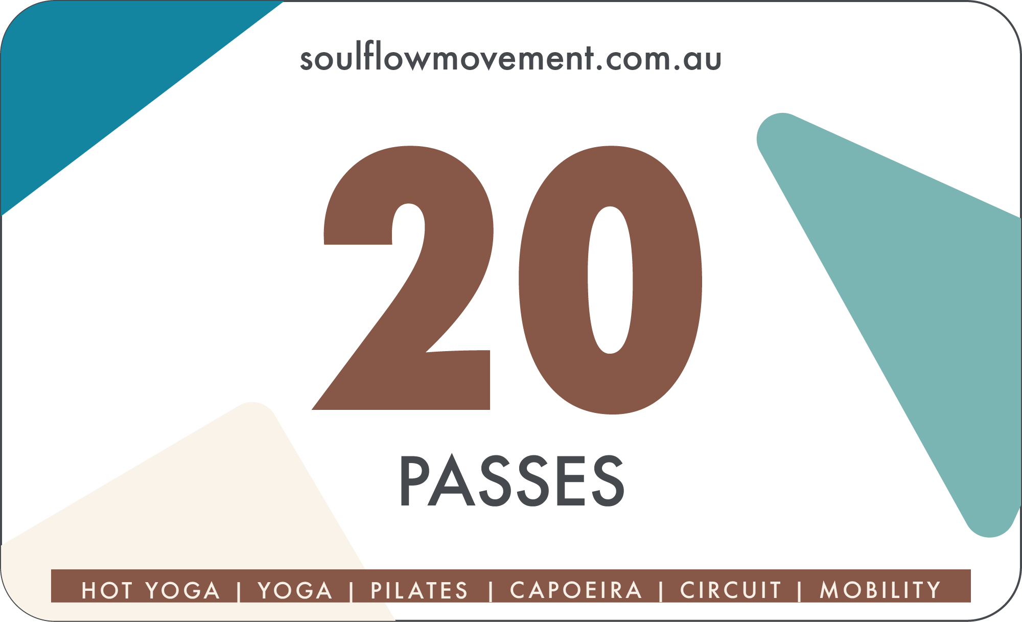 20 Class Passes at Soul Flow Movement Fitness Studio
