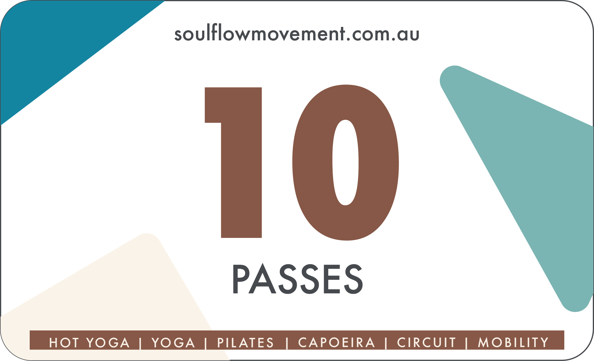 10 Class Passes at Soul Flow Movement Fitness Studio