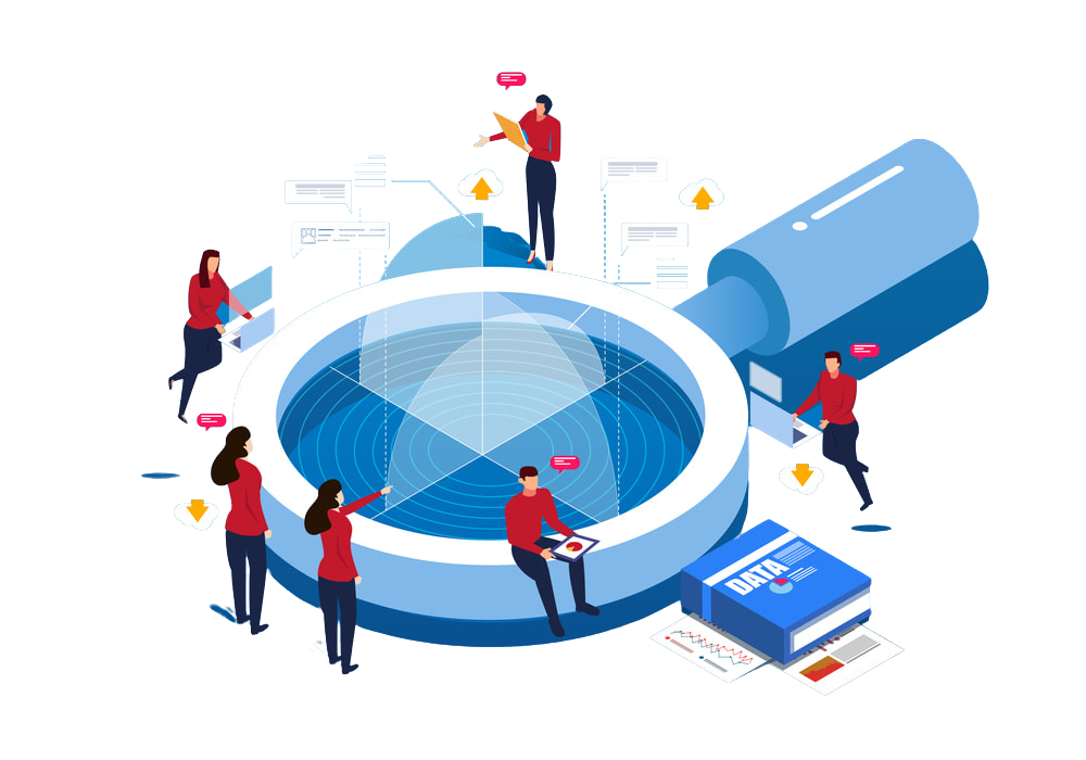 LeapForward cartoon scientists research