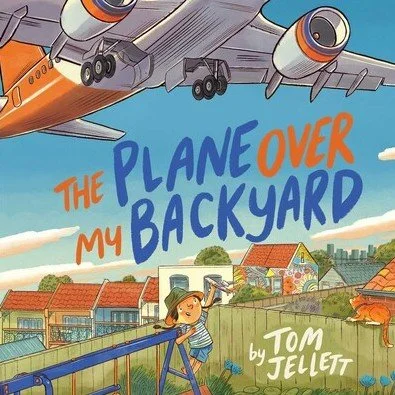 The Plane Over my Backyard By Tom Jellett
