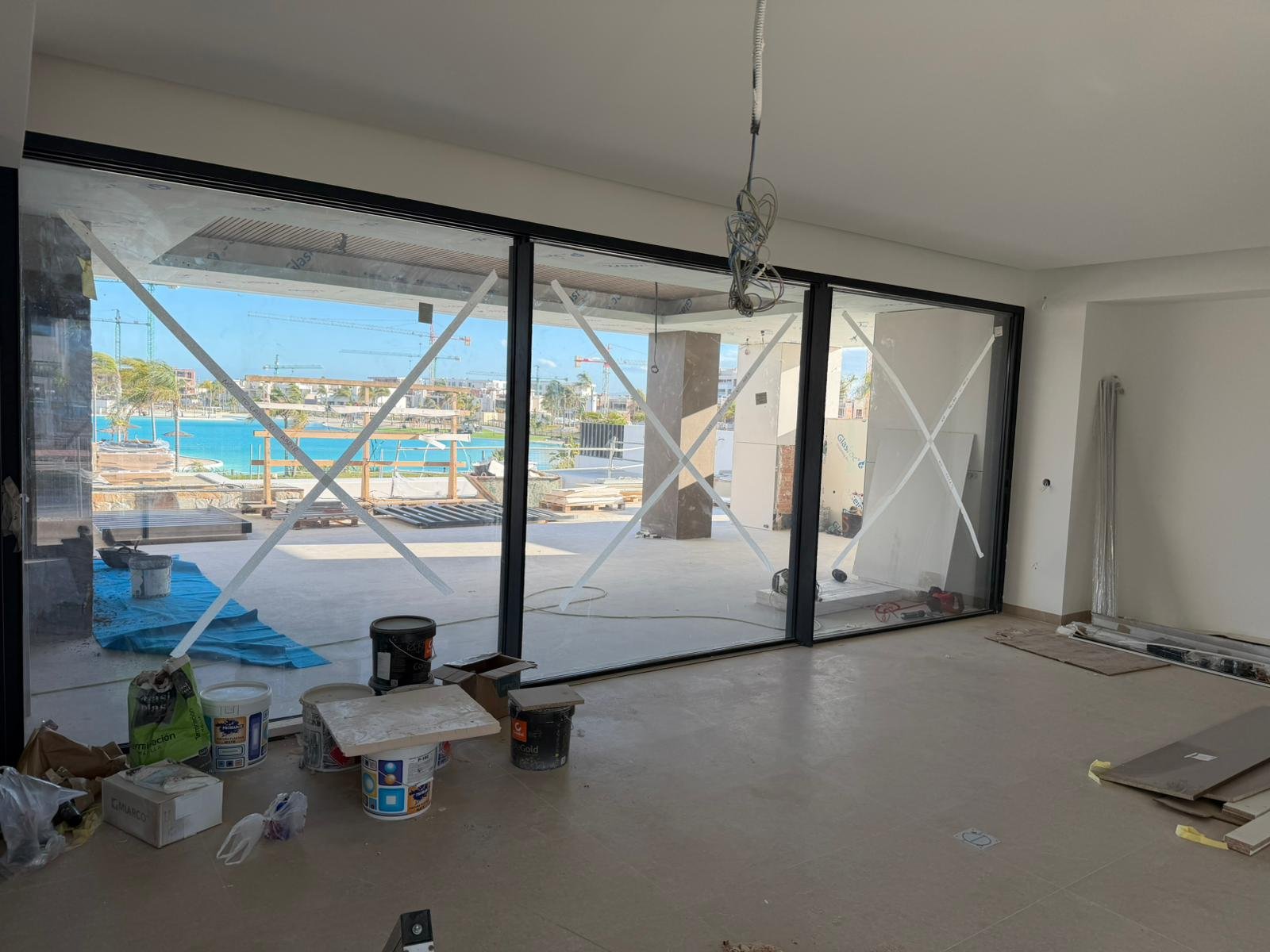 Balconera con suelo enrasado