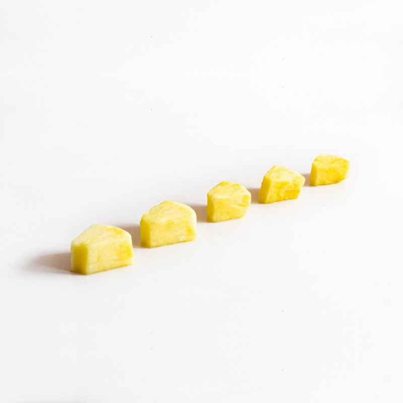 Frozen Pineapple Chunks - Large Cube Cut (1/8) · Export