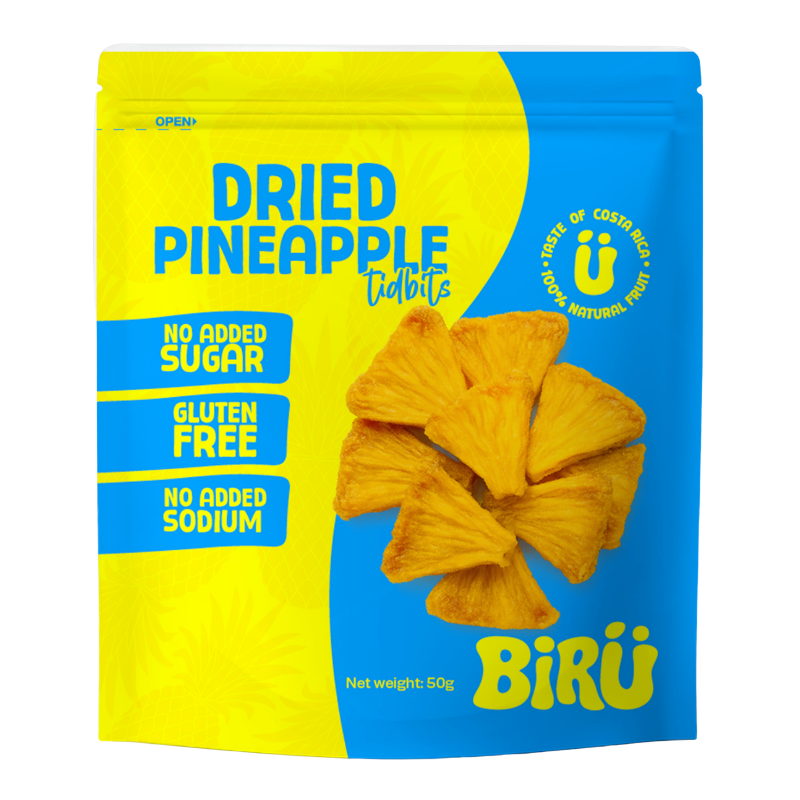Dried Pineapple Tidbits - 100% Natural, No Sugar Added (50 g Retail Pack)
