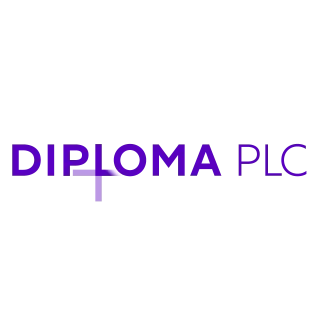 Diploma PLC logo in purple and black colors.