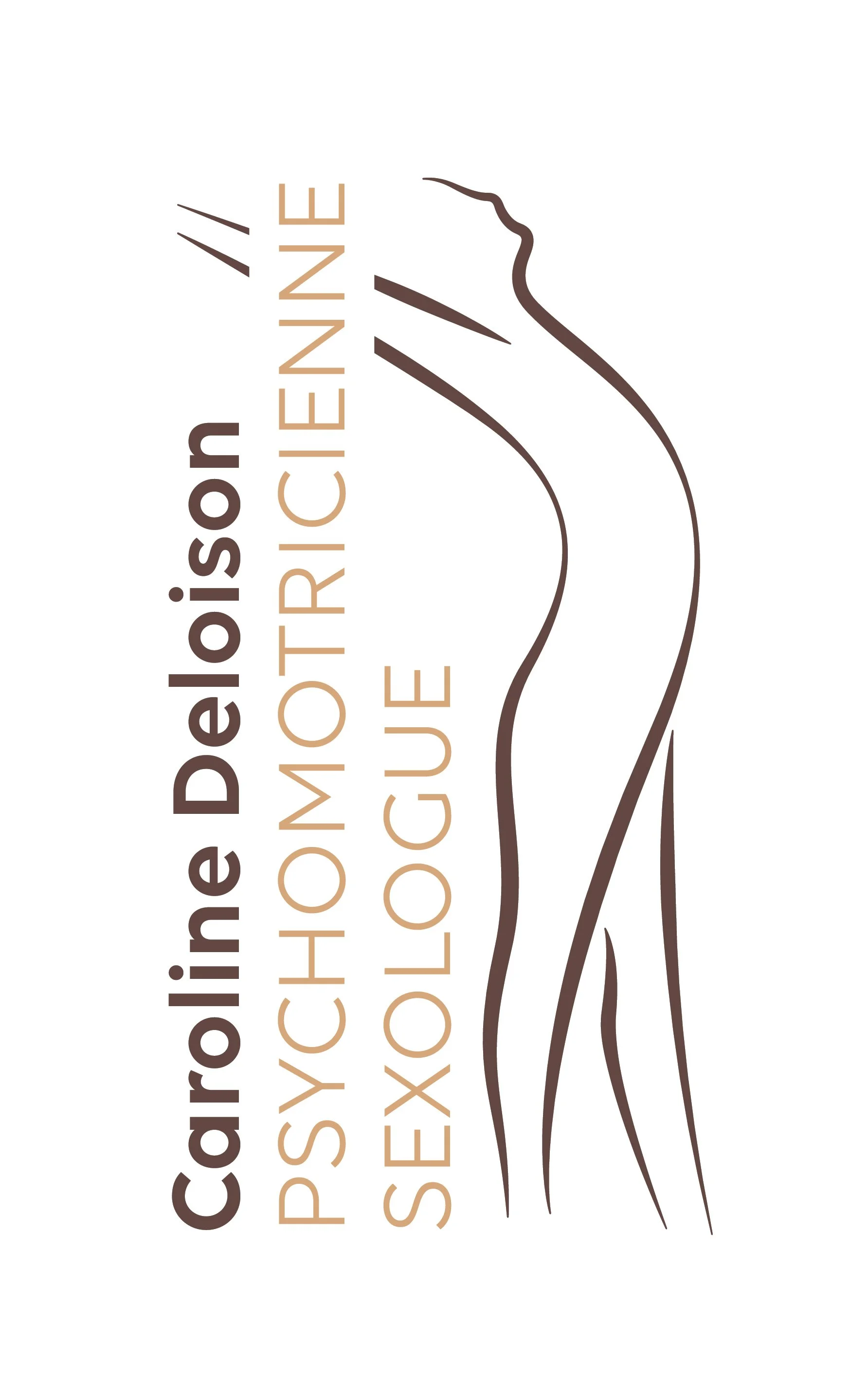 Illustration d'une silhouette d'une femme avec un texte en français écrit verticalement à côté. Le texte dit : « Le cancer du sein, carcinome infiltrant ». La silhouette est simplifiée, utilisant des lignes noires pour décrire la forme du corps de la femme.